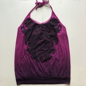 Express Womens Casual Halter Neck Front Sexy Upper